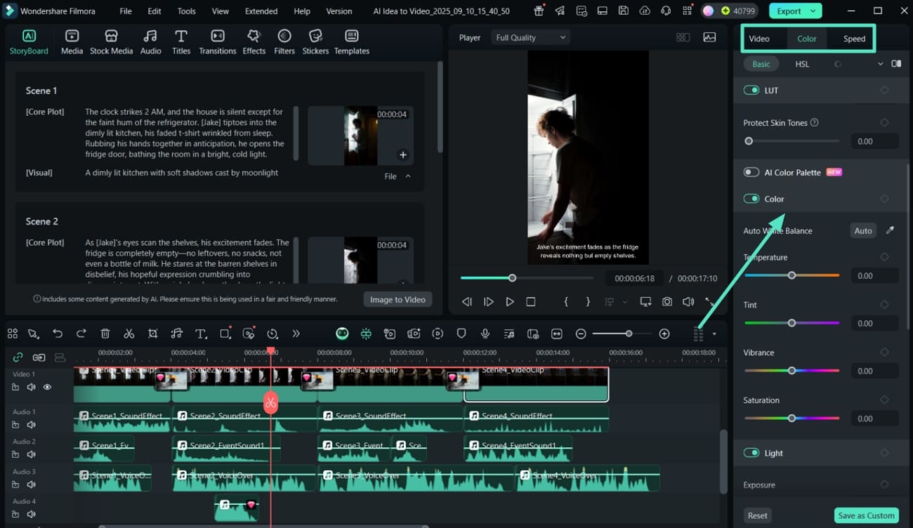manage color properties video