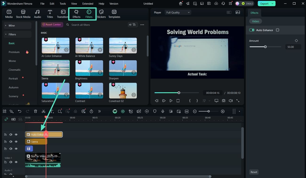 add effects and filters