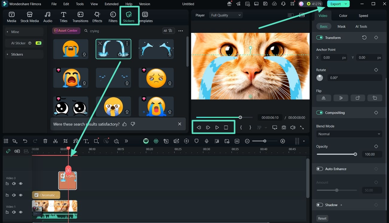 add stickers adjust placement