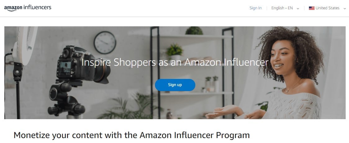 amazon influencer program