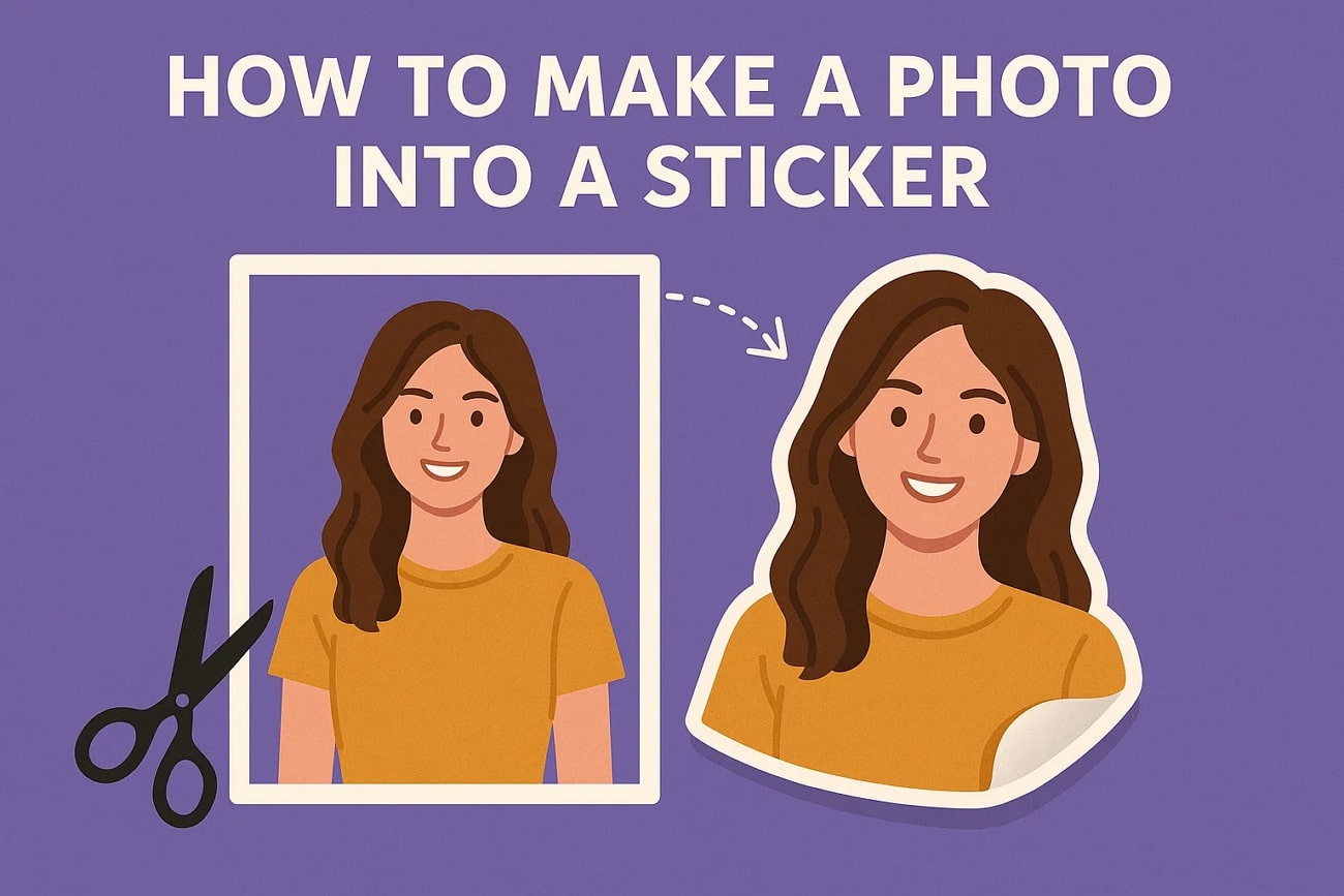 how to make a photo into a sticker step overview