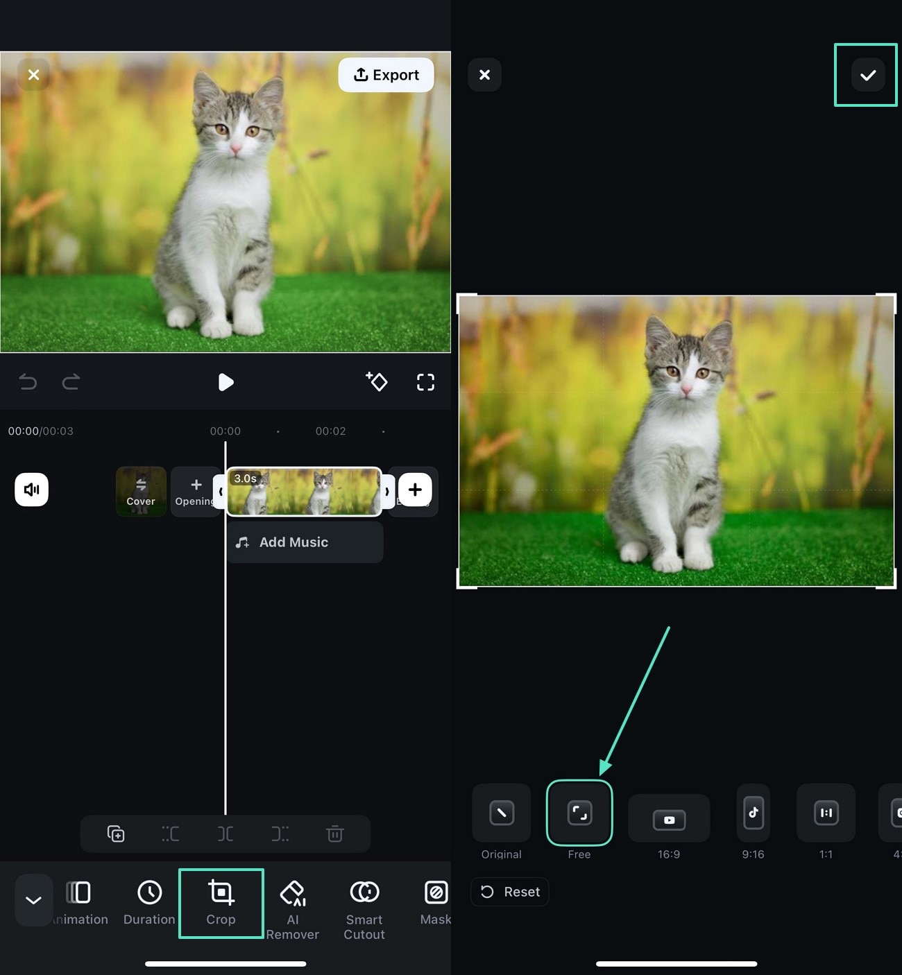 use crop set aspect ratio