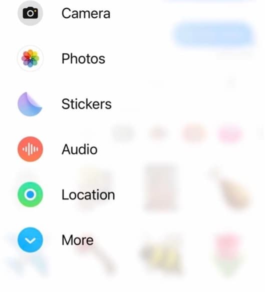 iphone messages menu