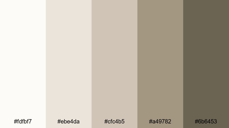 marble lobby shine cream white color palette with hex codes