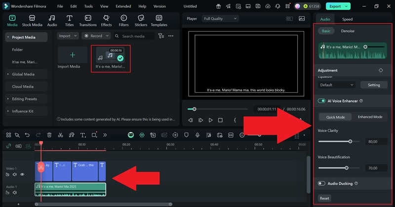 make edits to your ai audio