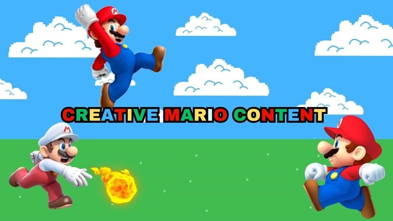 creative content using mario ai voice