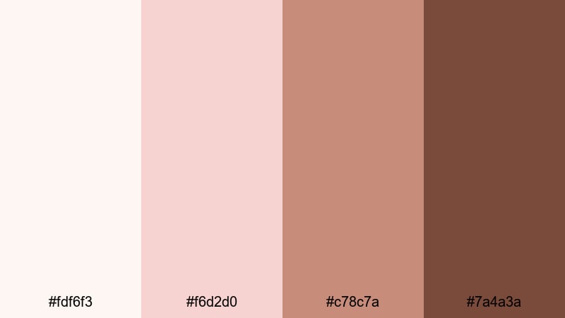marshmallow cocoa steam winter color palette with hex codes