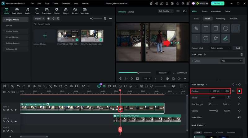 create the third keyframe
