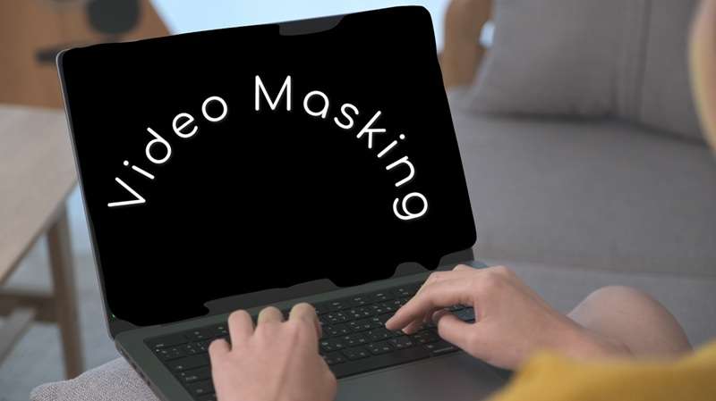 edit laptop screen with masking technique
