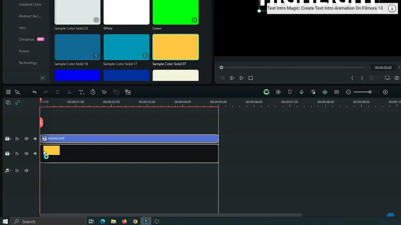 ajoutez une couleur unie au texte dans After Effects