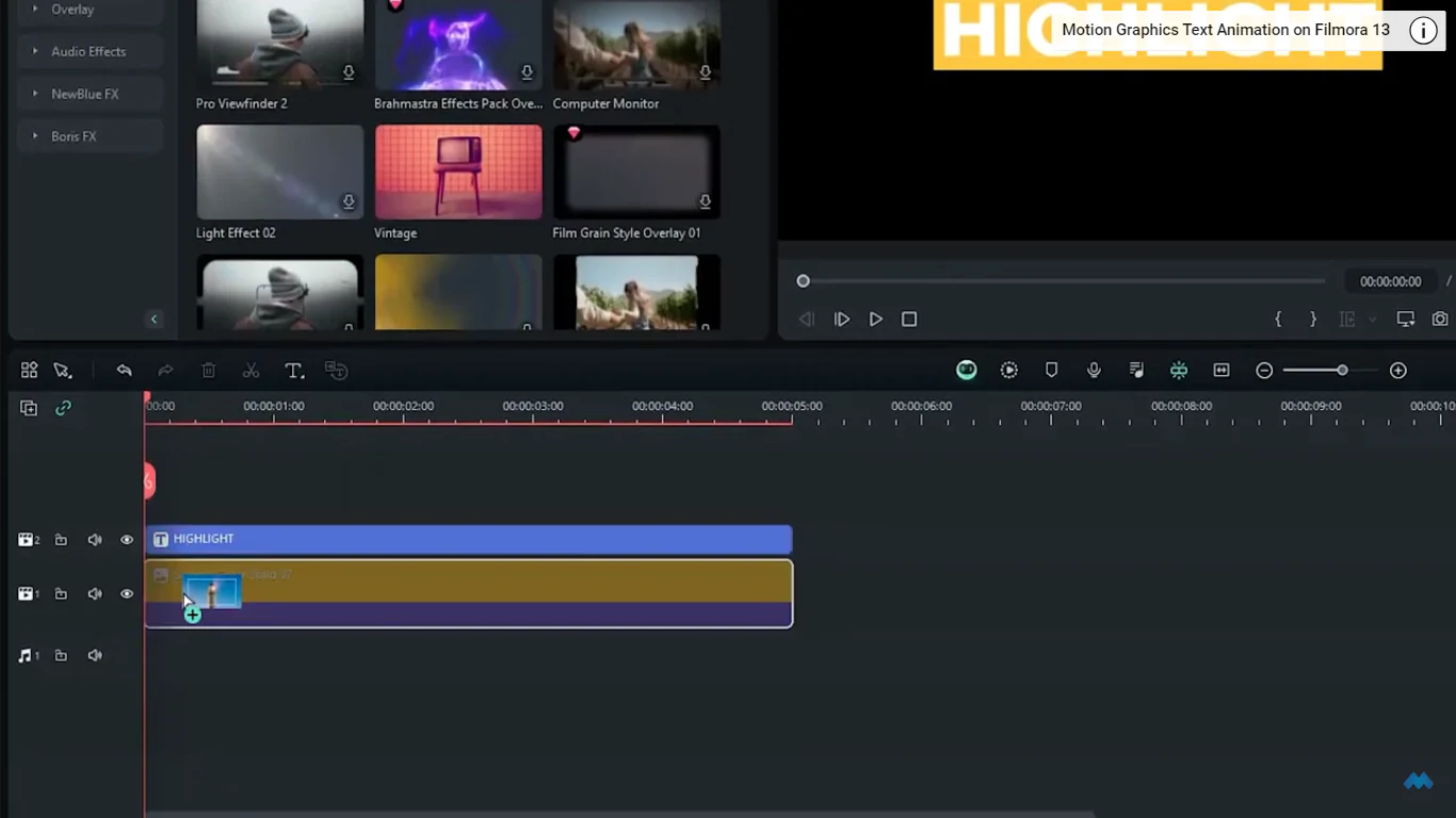 ajouter un effet de recadrage à la couleur unie dans After Effects