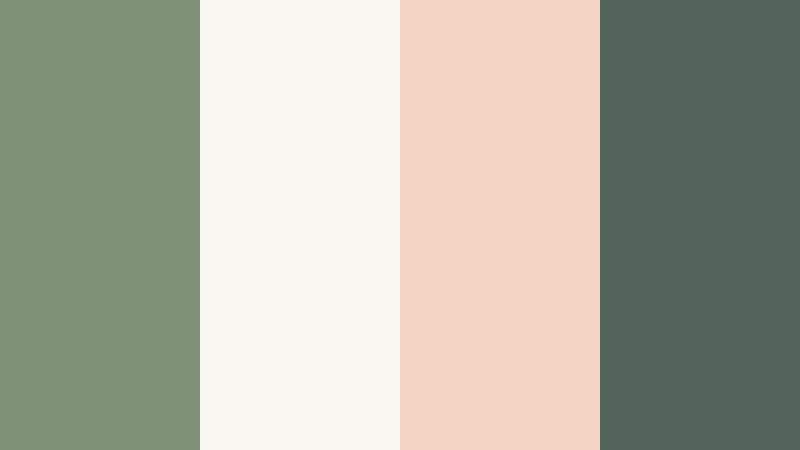 matcha notebook aesthetic sage leaf color palette with hex codes
