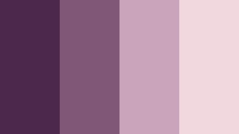 mauve bedroom daydream retro plum color palette with hex codes