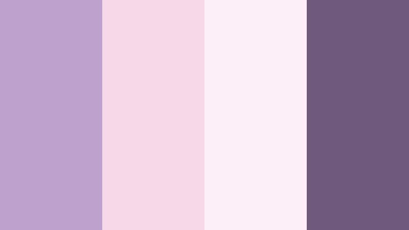 mauve evening whisper dusty violet color palette with hex codes