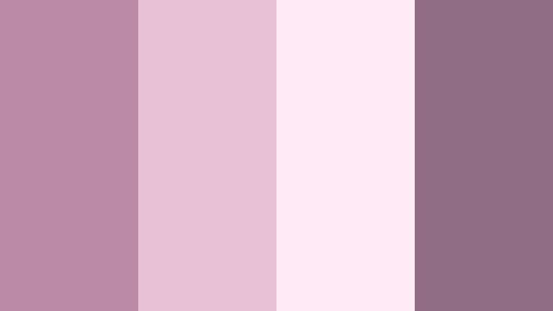 mauve petal daydream dusky mauve color palette with hex codes