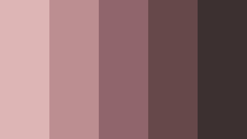 mauve soil bloom pink and brown skincare brand color color palette with hex codes