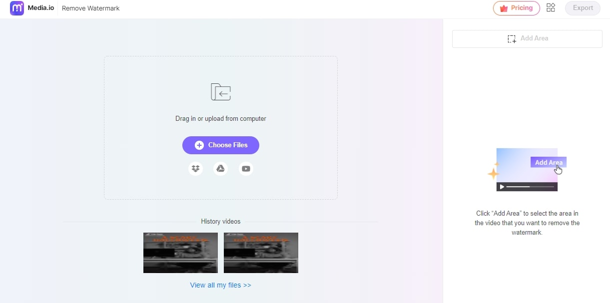 upload video to blur videos online with Media.io