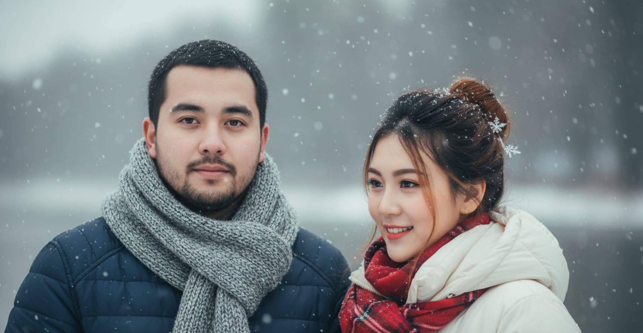 meitu snow effect image