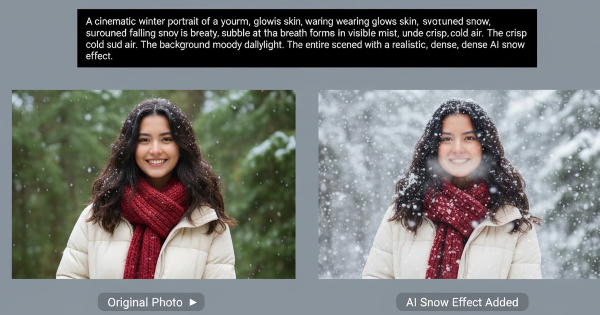 meitu ai snow prompt