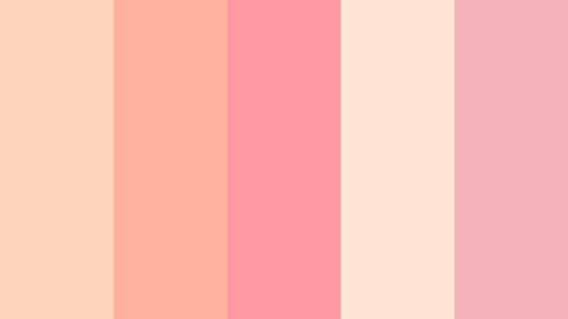 melon confetti stream pale melon color palette with hex codes