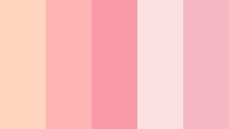 melon rose whisper pale melon color palette with hex codes