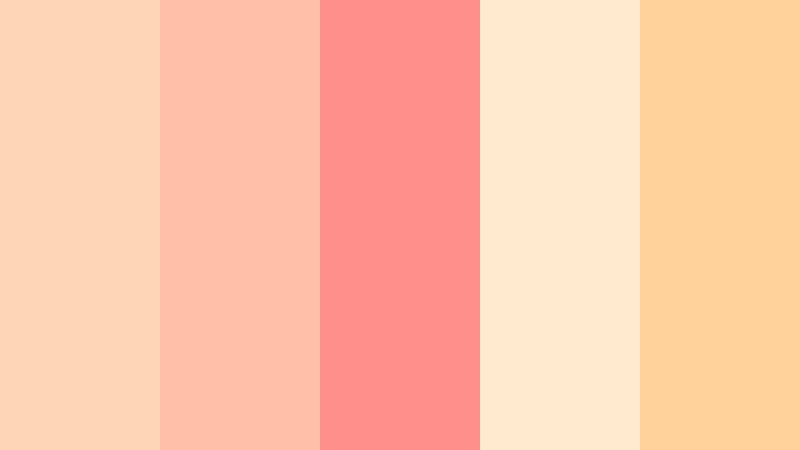melon sorbet pop pale melon color palette with hex codes