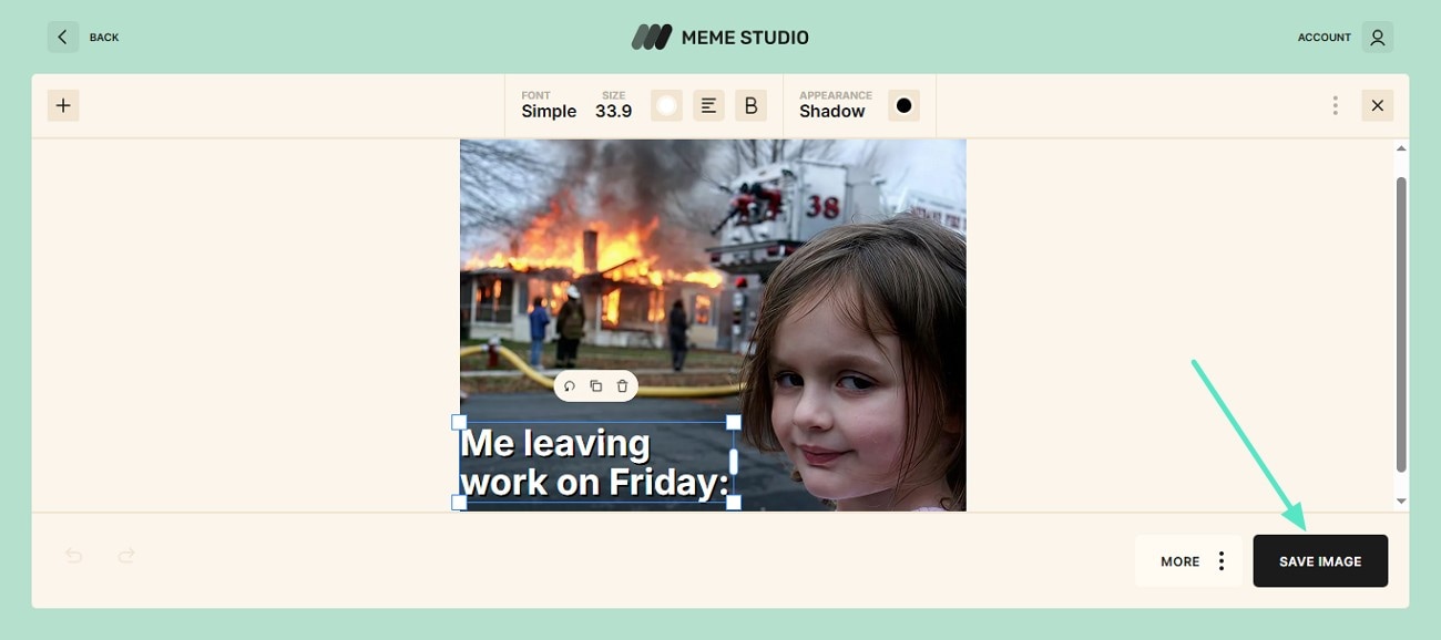 save generated meme