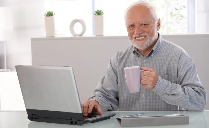 harold pain meme