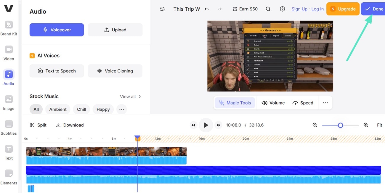 download merged files from veed