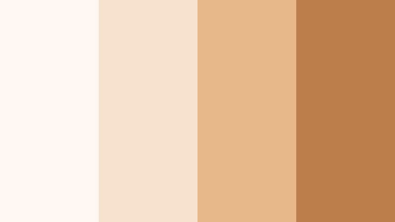 meringue and toffee soft caramel color palette with hex codes