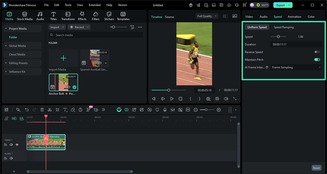 filmora video speed ramping