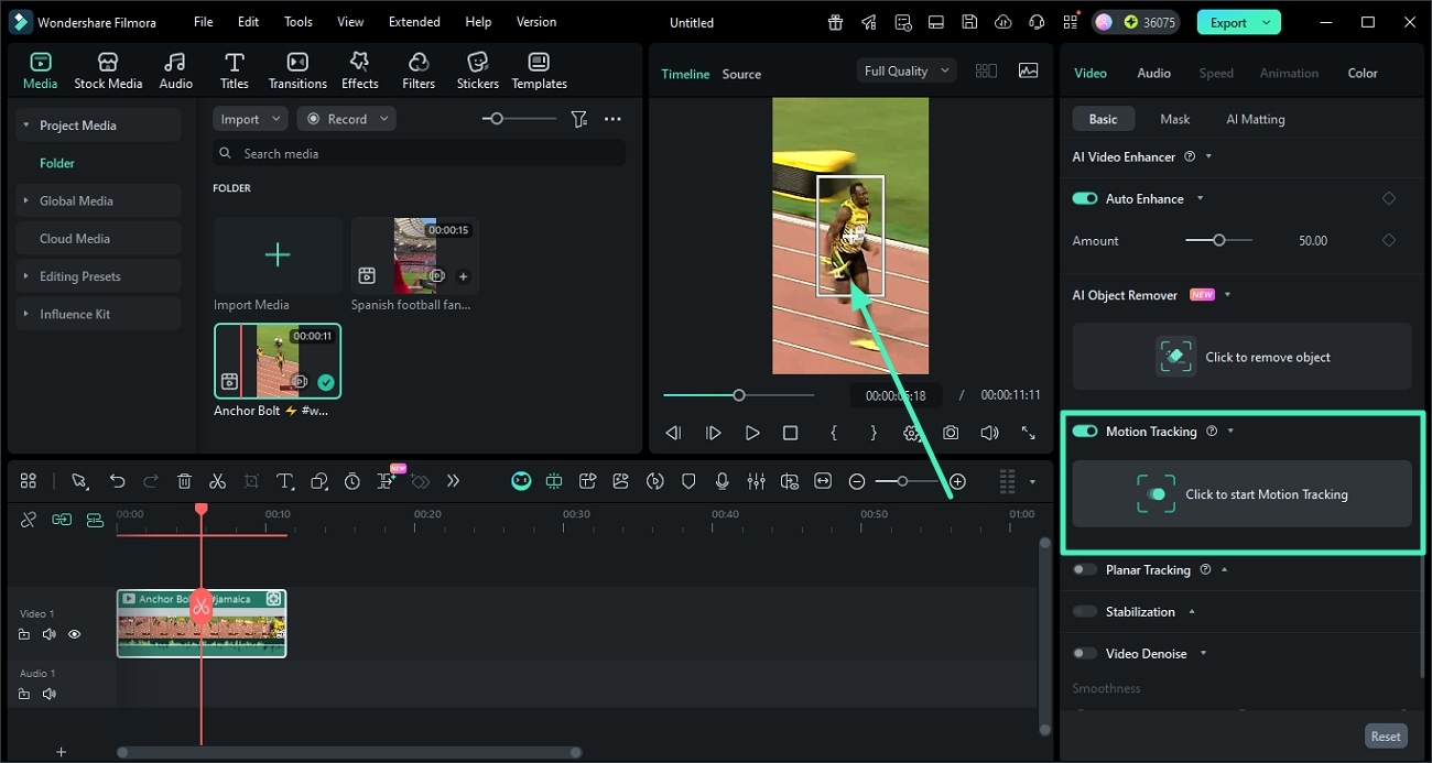 filmora motion tracking