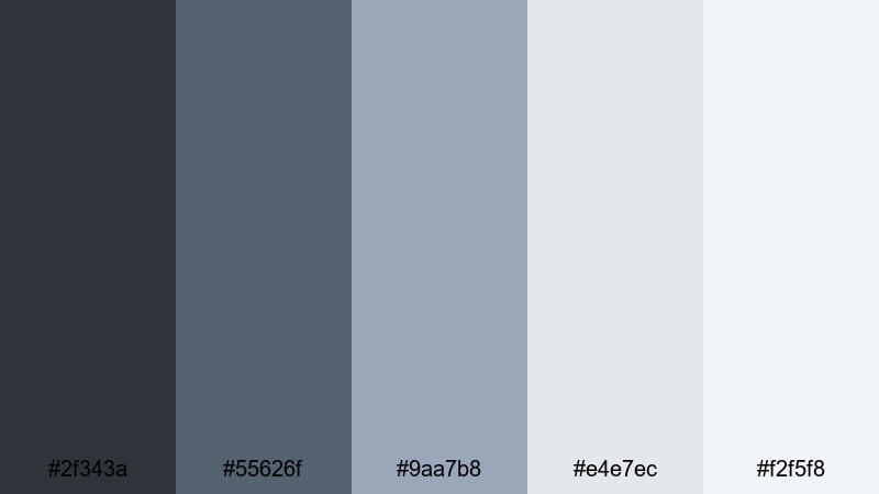 metro platform calm urban color palette with hex codes