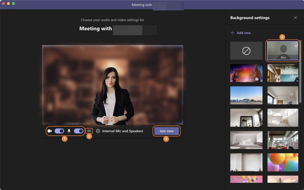 Để tối ưu trải nghiệm trực tuyến của mình, thử ngay tính năng video background blur trong Microsoft Teams, giúp che đi những chi tiết không cần thiết khi thực hiện video call. 