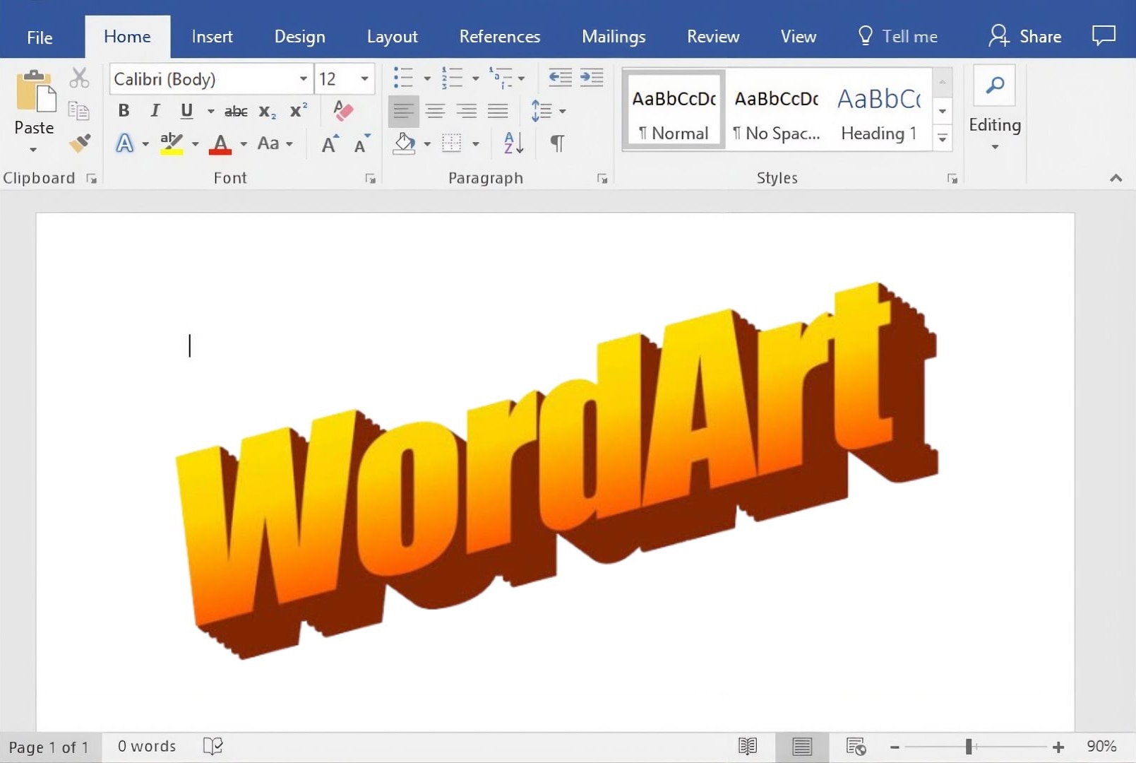 how to use wordart in microsoft word