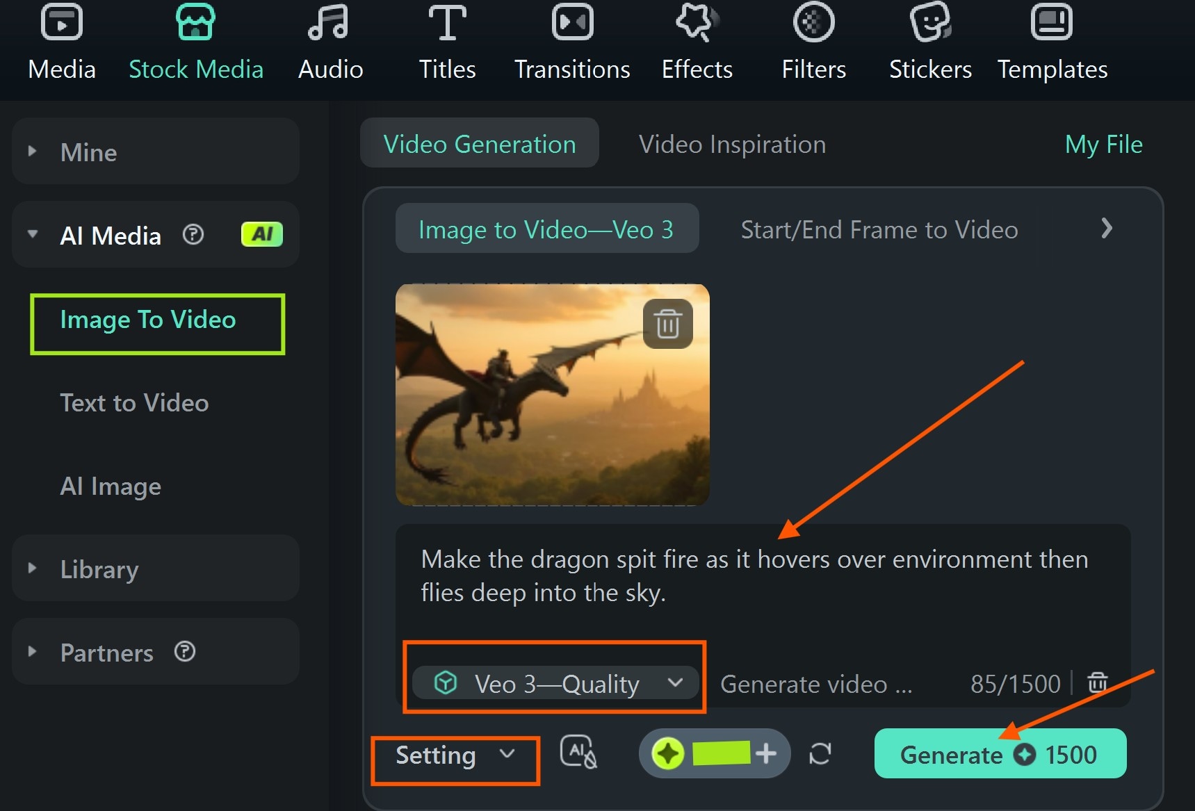 generate video