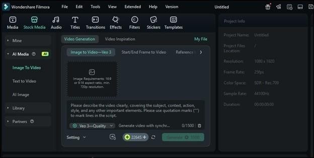 input prompt on filmora