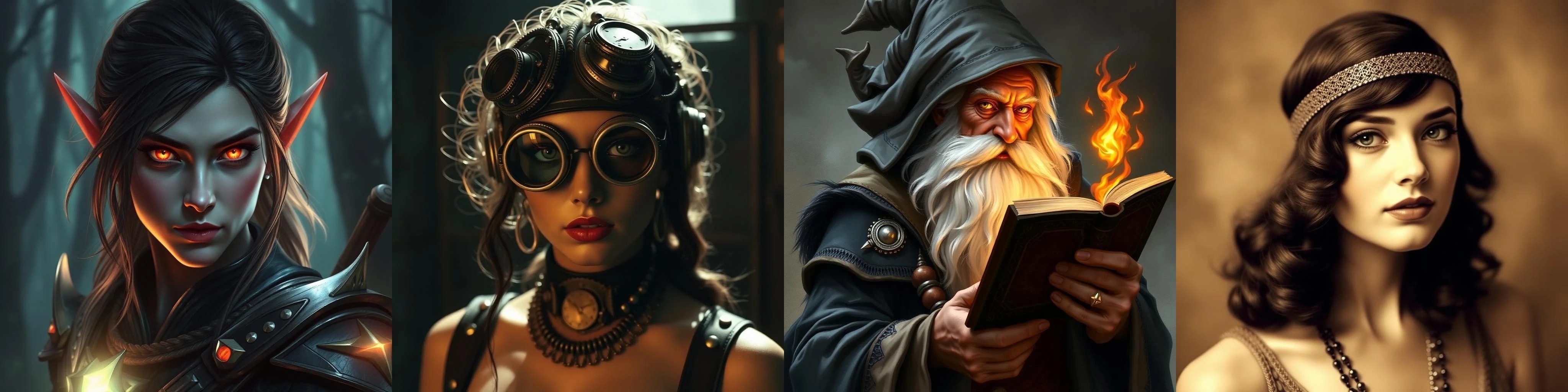 fantasy inspired portraits
