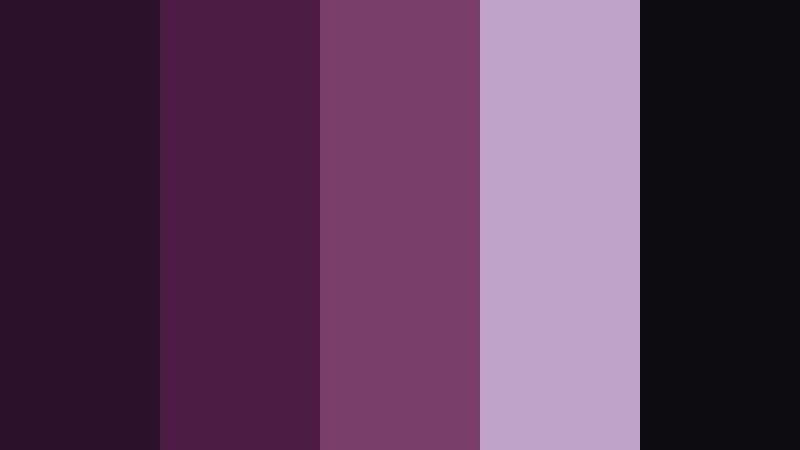 midnight alley mystery film noir purple color palette with hex codes