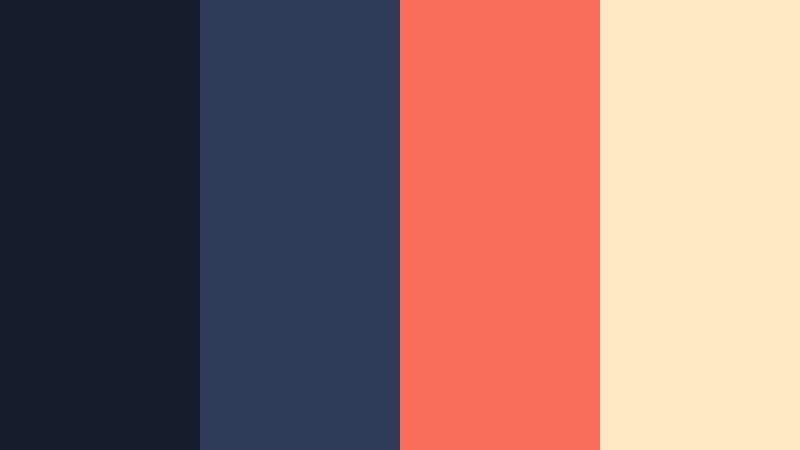 midnight alley neon dusty navy color palette with hex codes