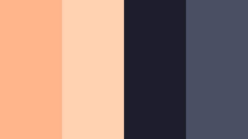 midnight apricot cinema sunset apricot color palette with hex codes