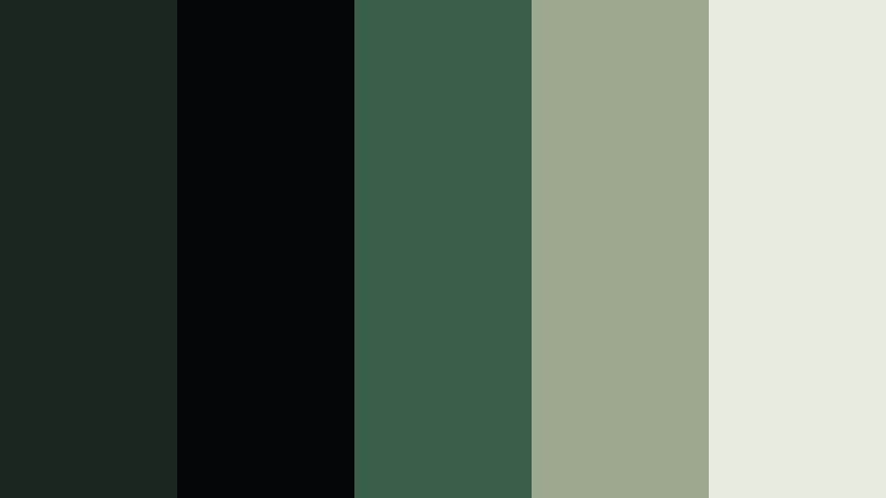 midnight conservatory deep moss color palette with hex codes