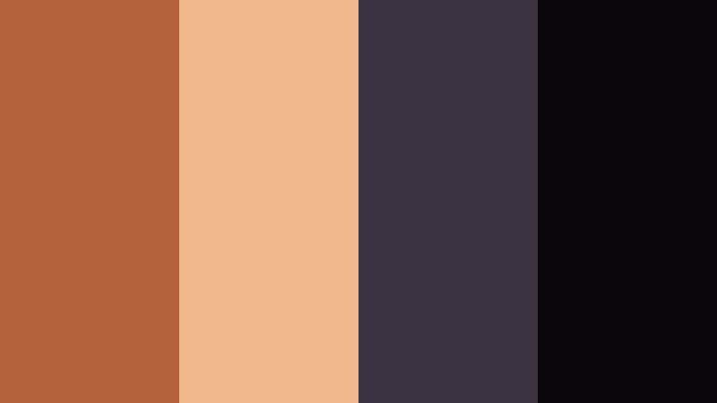 midnight copper luxe copper glow color palette with hex codes