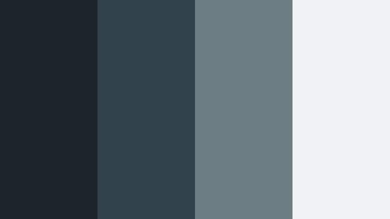midnight docklights ocean slate color palette with hex codes