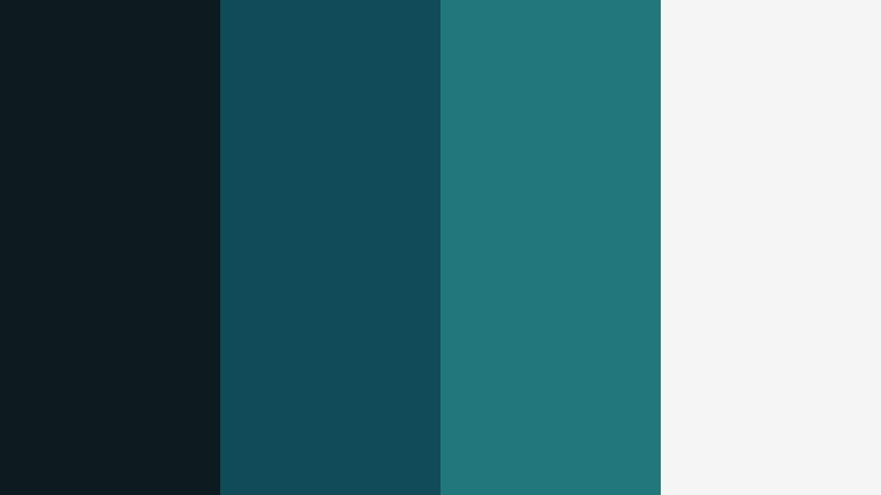 midnight edit suite cinema shadow teal color palette with hex codes