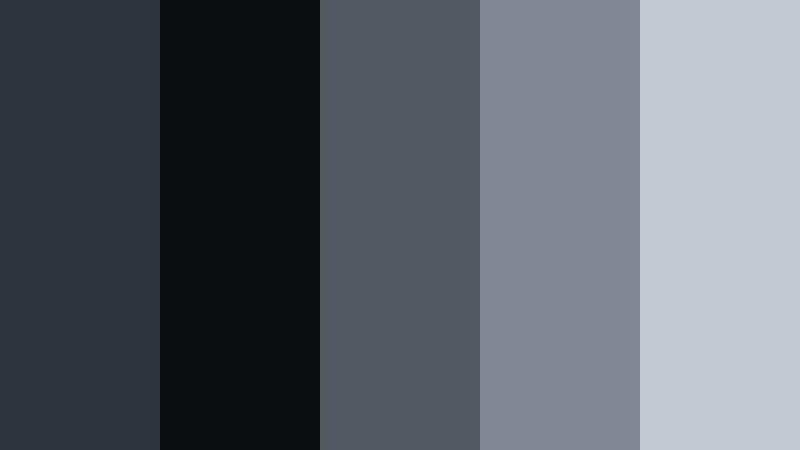 midnight edit suite graphite slate color palette with hex codes