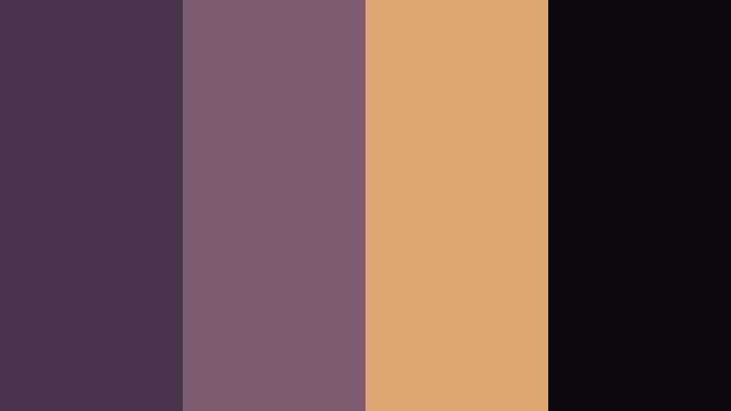 midnight ember fade smoky purple color palette with hex codes