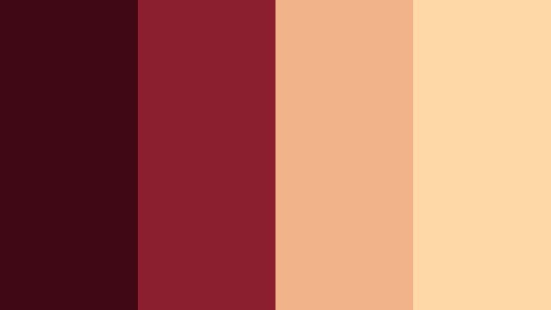midnight ember frames midnight maroon color palette with hex codes