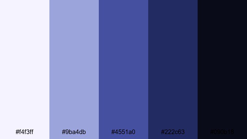 midnight enchanted waltz beauty and the beast color palette with hex codes