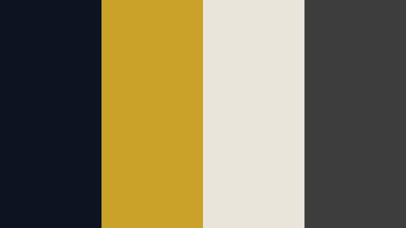 midnight gold signature animated logo color color palette with hex codes